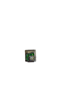Green Helmet Cartoon Boy Italian Charm