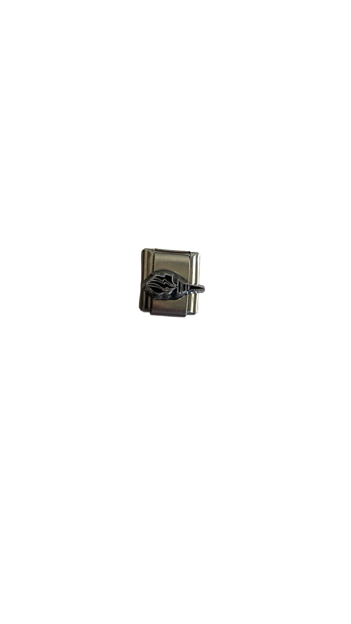 Silver Tribal Motif Italian Charm