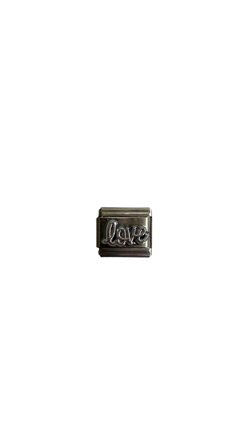 Cursive Love Italian Charm