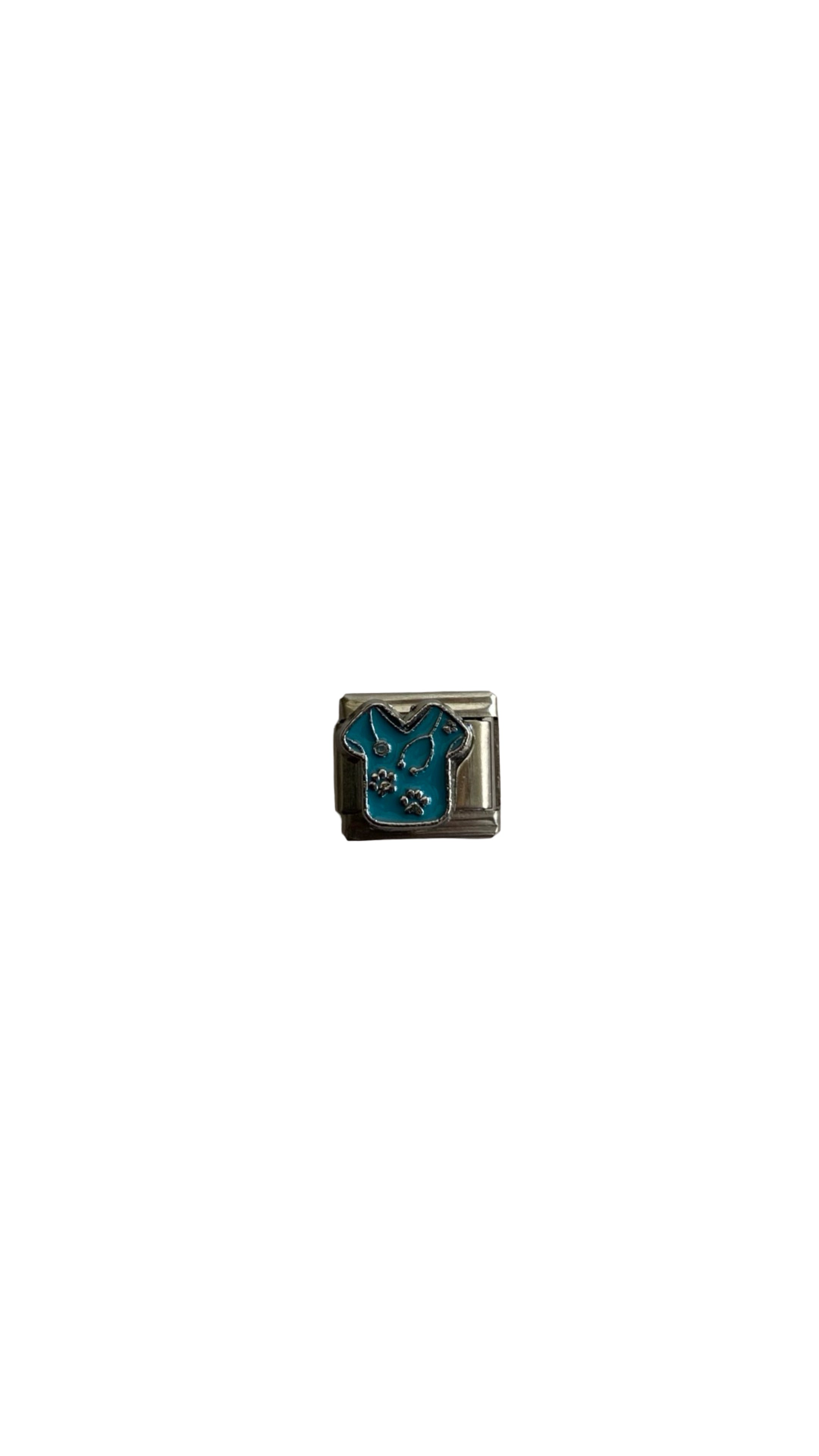 Veterinary Scrubs & Paws Italian Charm