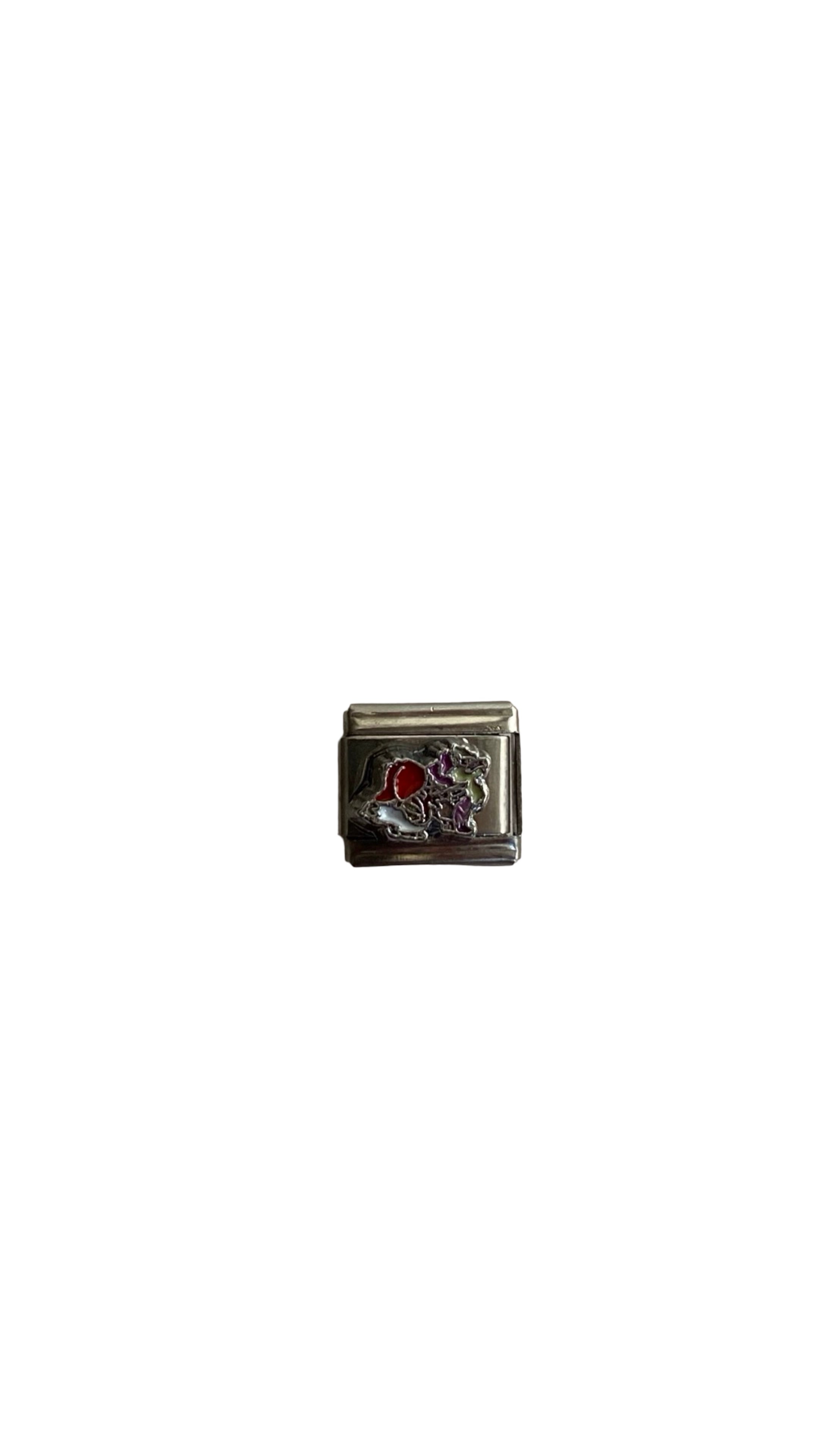 Colorful Abstract Dinosaur Italian Charm