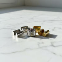 Silver Crystal Italian Charm - Styled with Other Charms